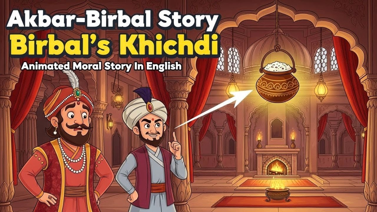 Akbar and Birbal - Birbal’s Khichdi | Akbar-Birbal Story In English | Animated Moral Story #cartoon