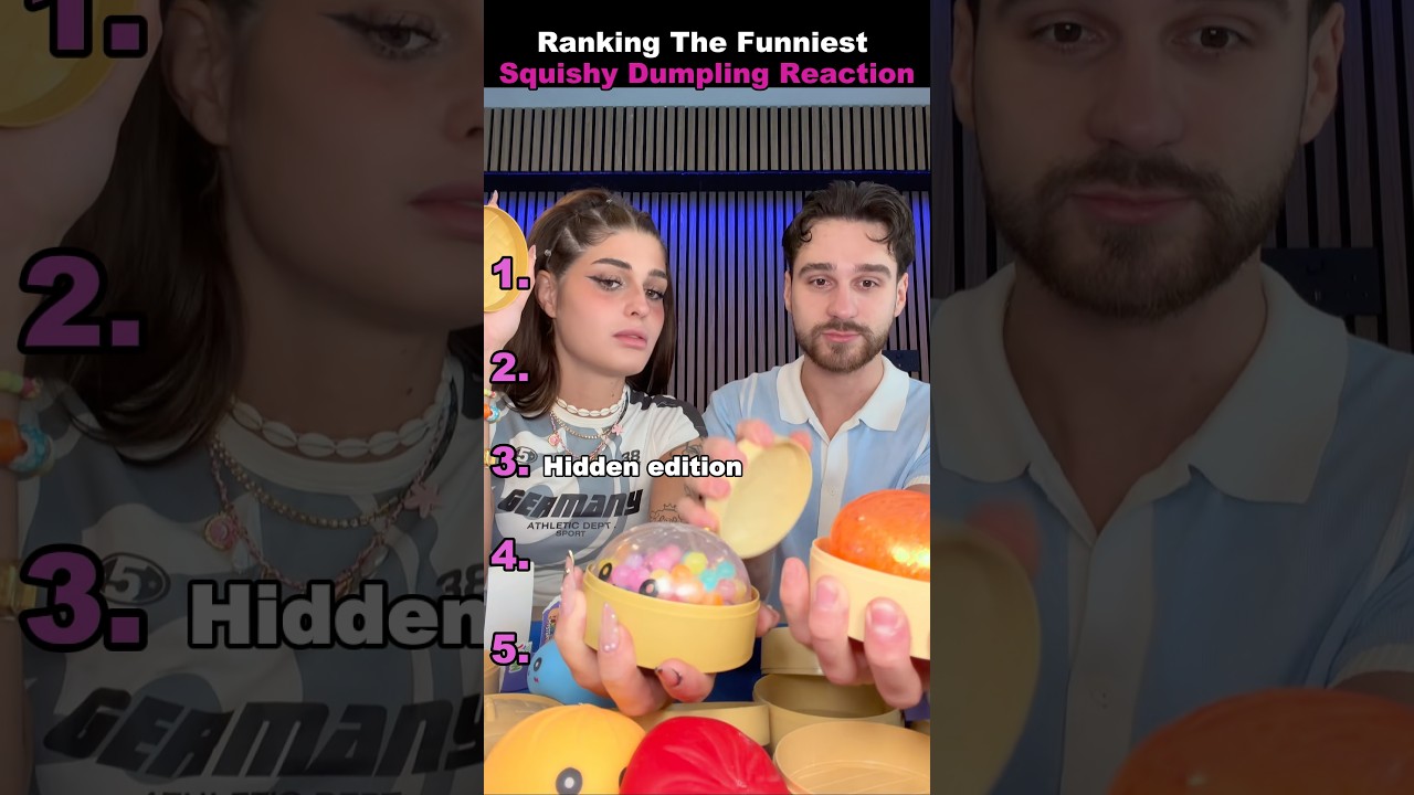 Ranking The Funniest Squishy Dumpling Reaction moments 🥟 #fidgettoys #unboxing #funnyreactions