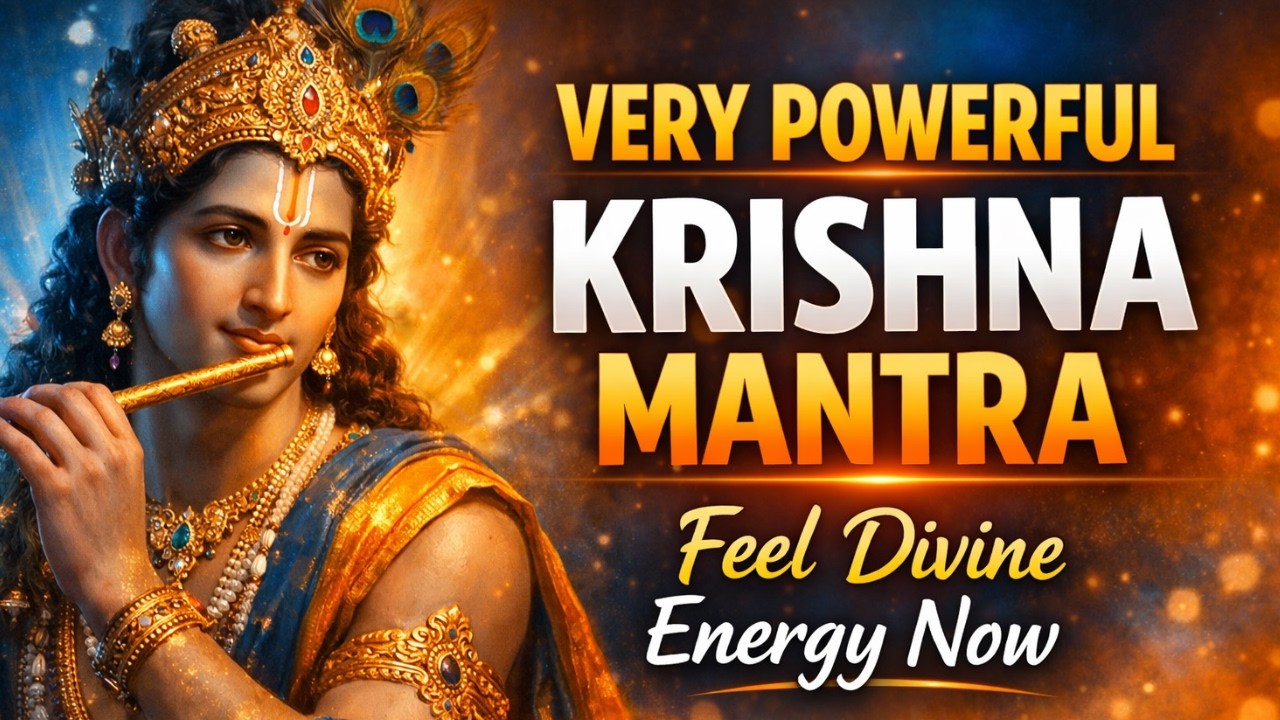30 Mins Shri Krishna Powerful Mantra – Hear & Feel Divine Energy  #vasudevkrishna
