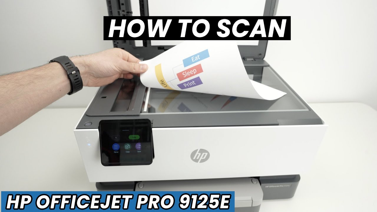 How To Use The Scanner of the HP OfficeJet Pro 9125e Printer