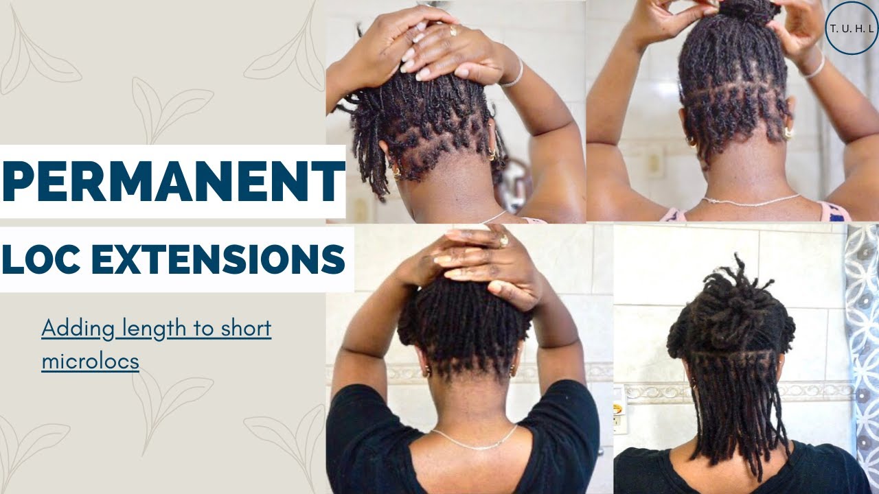 Permanent Loc Extensions on Short Hair | Adding Length to Microlocs | Extensions on Microlocs
