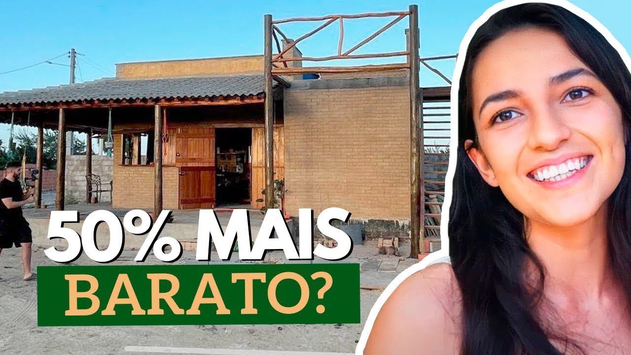 TOUR PELA CASA NOVA BARATA E SUSTENTÁVEL | CASA DE PRAIA COM TIJOLO ECOLÓGICO DO ZERO EP 4
