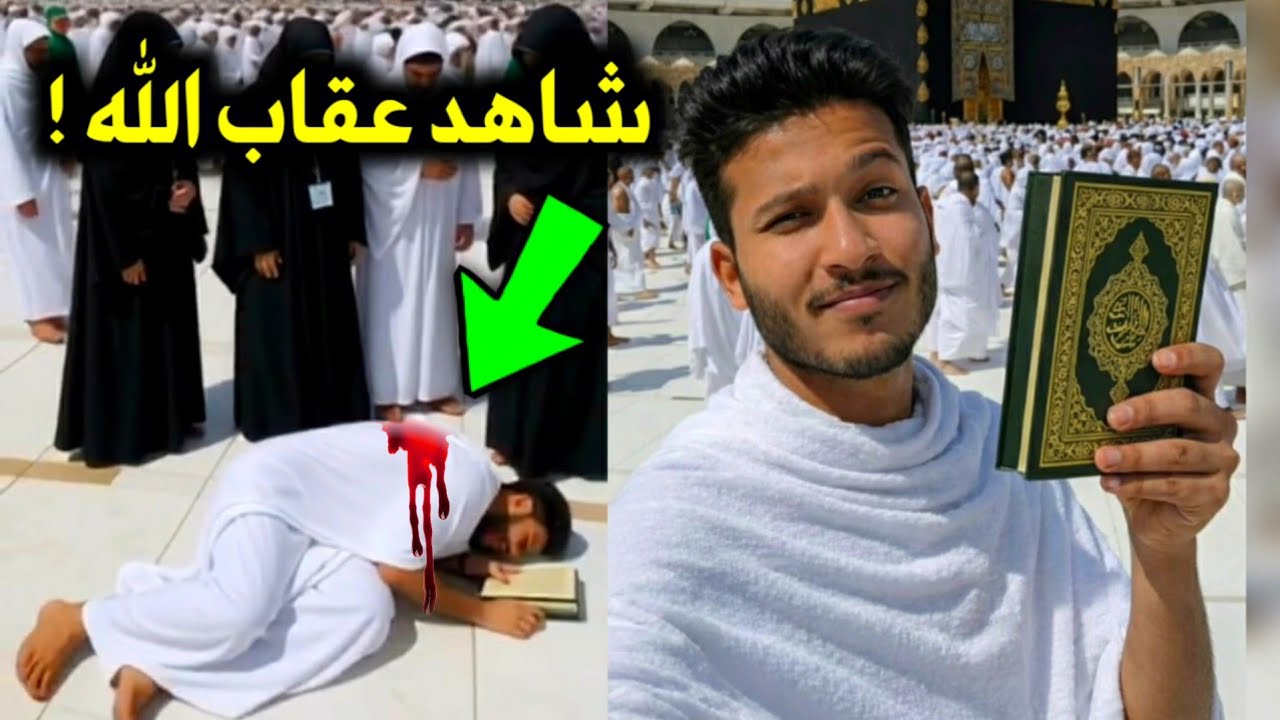 شاهد رجل يتحدى الله في الحرم المكي اليوم ..أنظر ماذا فعل الله به في الحال أمام الكعبة صدم الملايين !