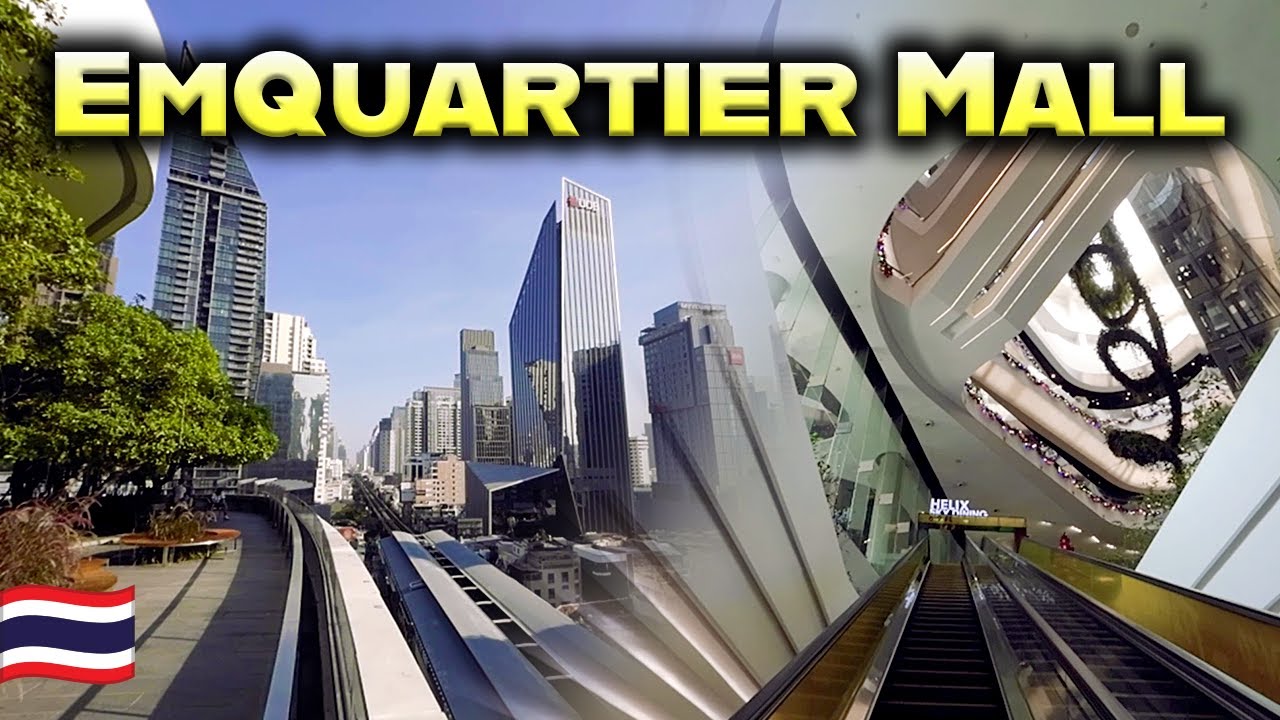 The EmQuartier Bangkok Tour - Luxury Shopping Mall Water Garden & Food Court 🇹🇭