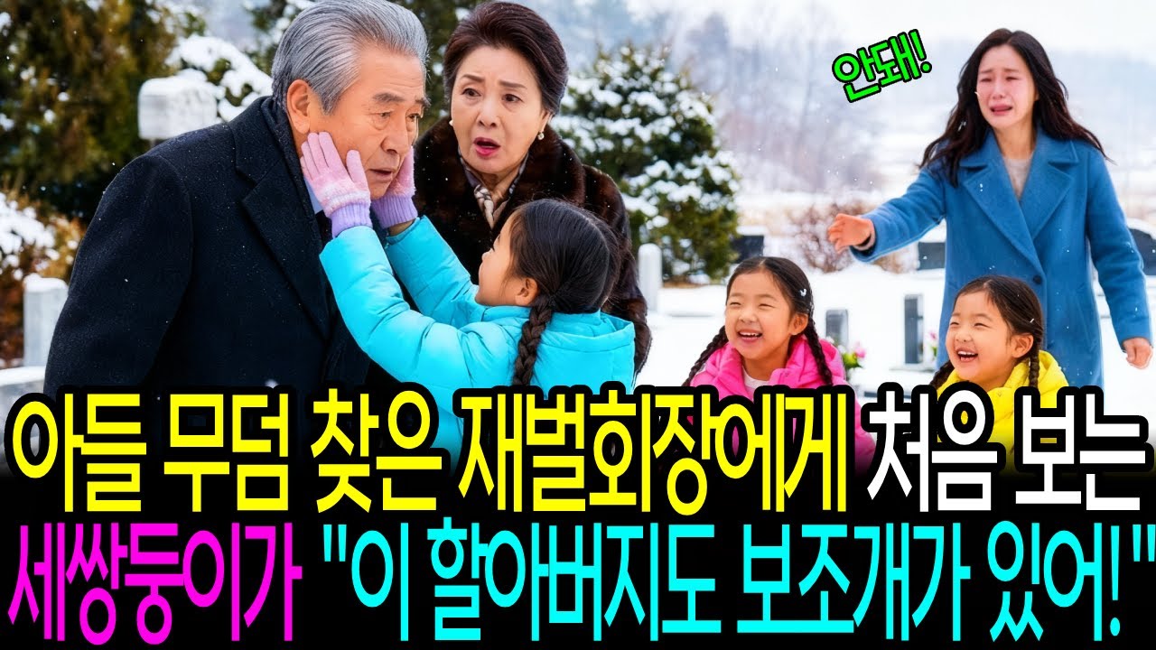 묘지에서 만난 세쌍둥이… 6년 전 죽은 재벌 회장의 아들 무덤 앞에서 