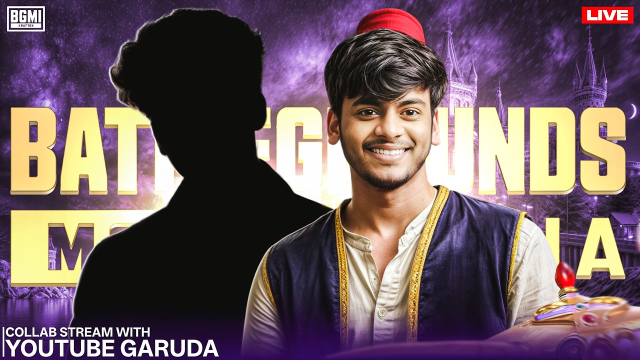 🔴 BGMI LIVE తెలుగు🔥 Collab with @youtubegaruda  | LuckyYT #luckyyt