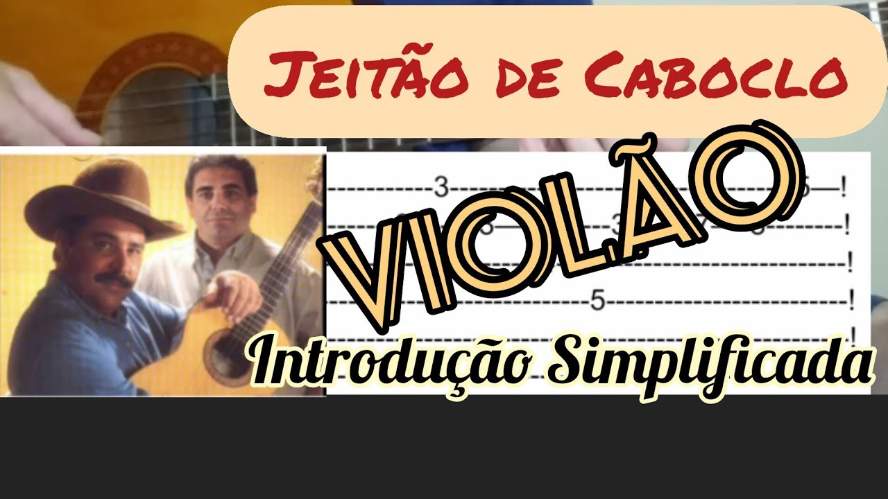 JEITÃO DE CABOCLO Introdução Simplificada no VIOLÃO  #violaoiniciantes