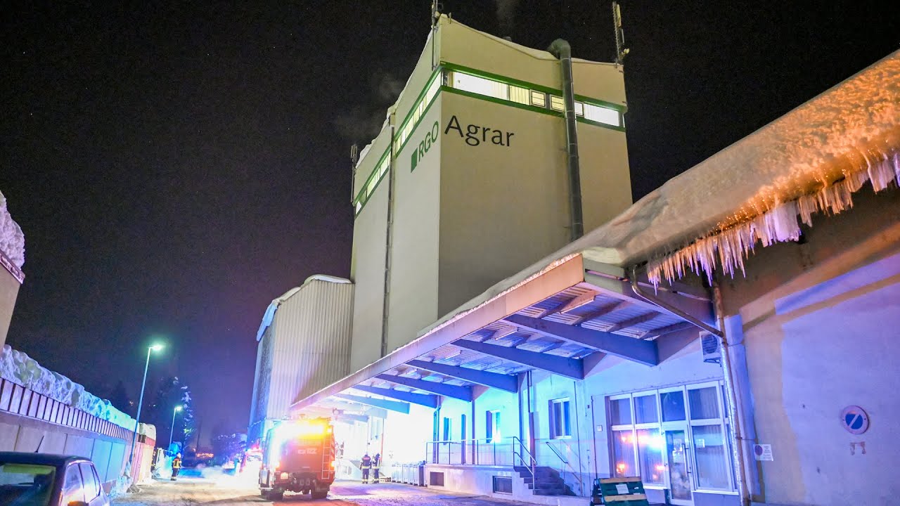 Brand im Mischfutterwerk Lienz
