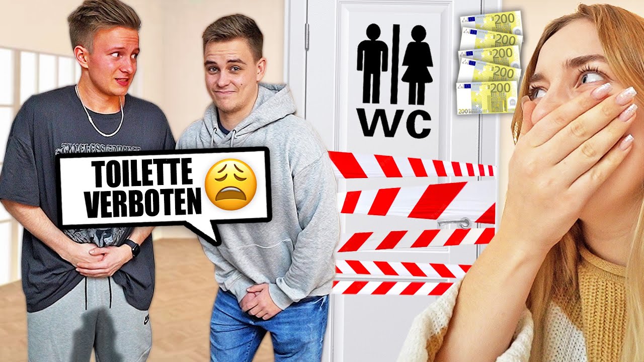 In die Hose… 💦🤣 1000€ wer zuletzt auf KLO geht 🧻 (ft. Chrissi & Ole)