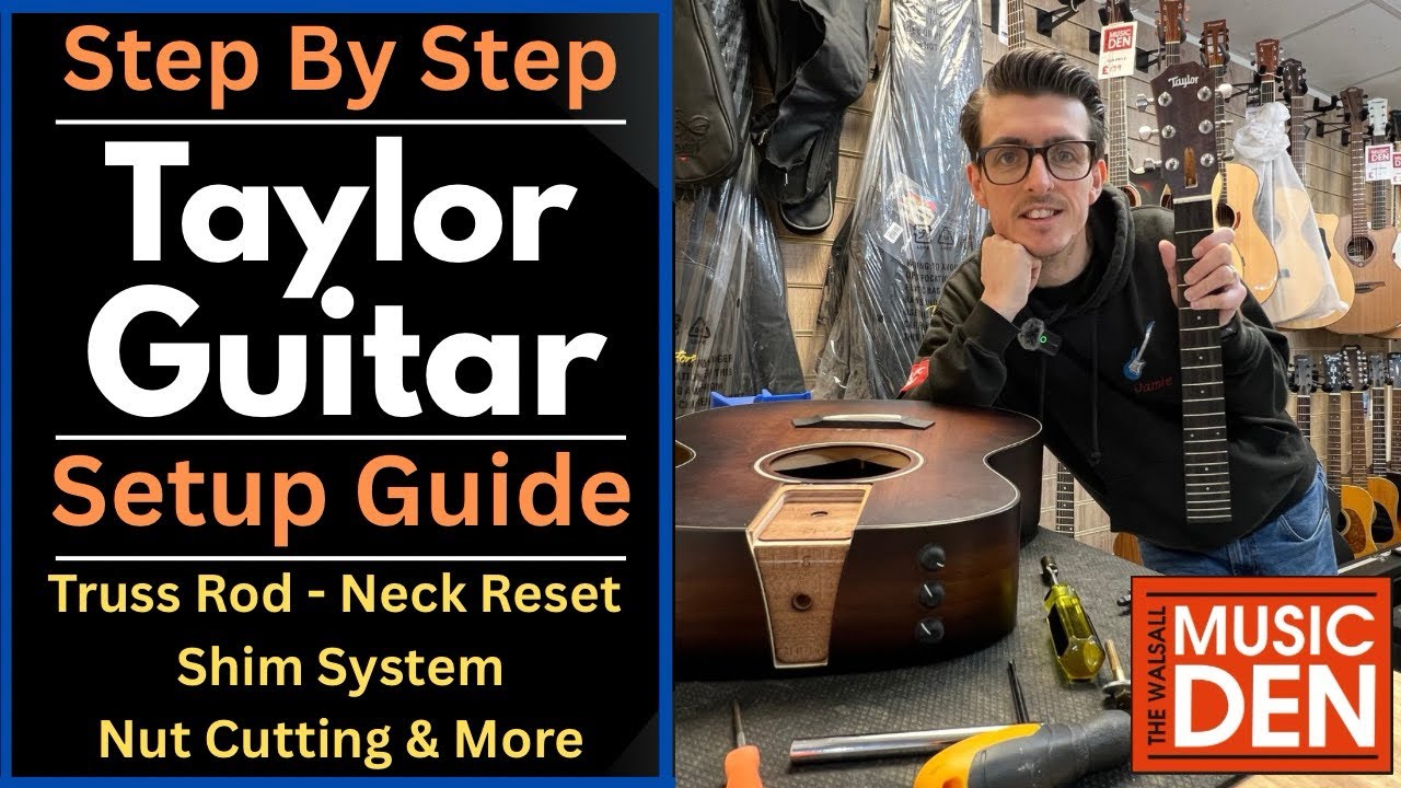 Complete Taylor Guitar Setup Explained | Truss Rod, Neck Shim System & Action Adjustment Guide!
