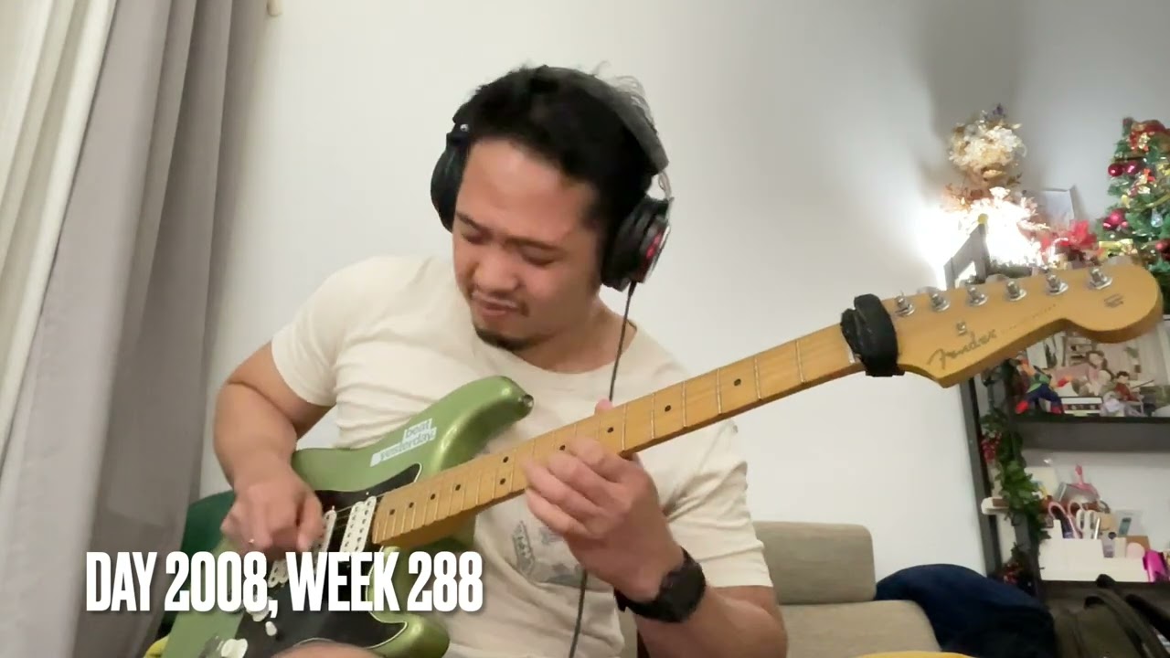 Practicing Improvisation (Blue Bossa (150bpm) : Backing track) (Day 2002 - 2008, Week 288)