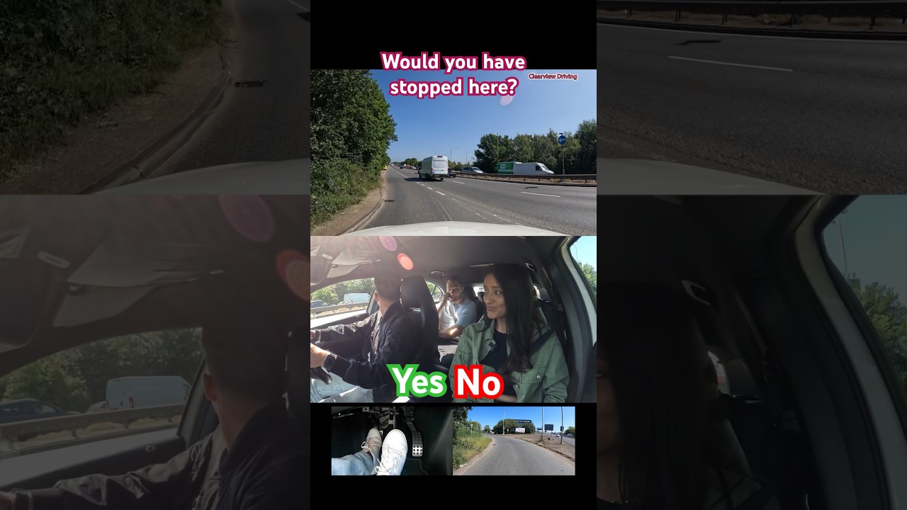 WOULD YOU HAVE STOPPED? #test #driving #slip #road #entry #hazard #howto #learn