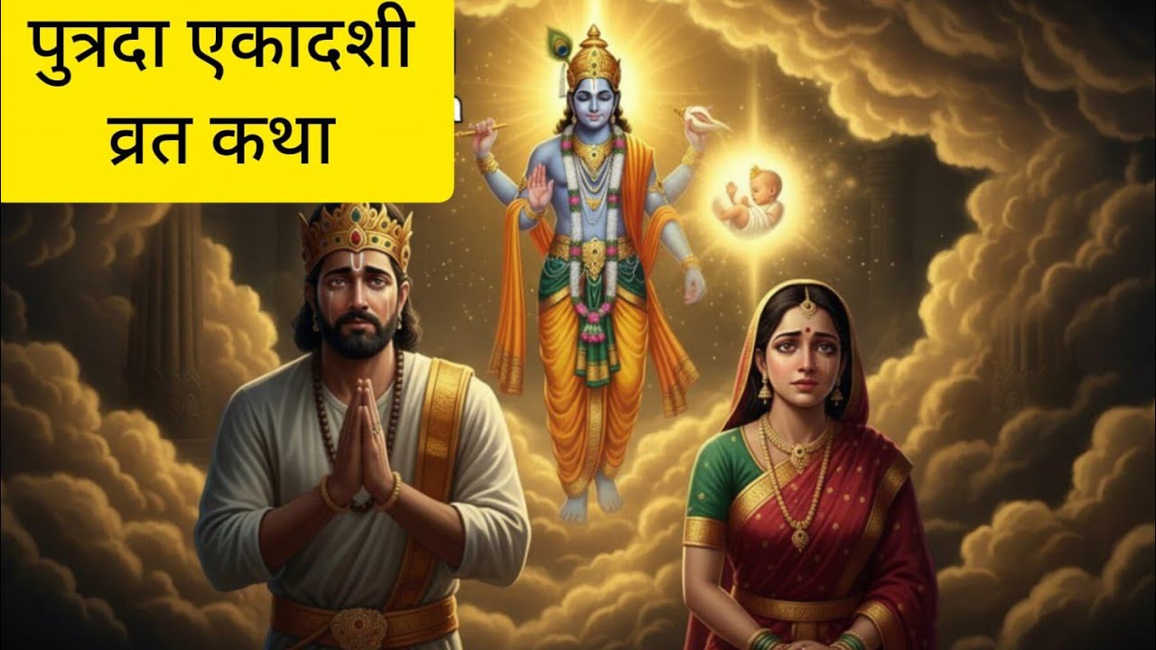 पुत्रदा एकादशी व्रत कथा, सावन मास के शुक्ल पक्ष की कथा  #god #dharmhindu #hindistory #kahaniyan 