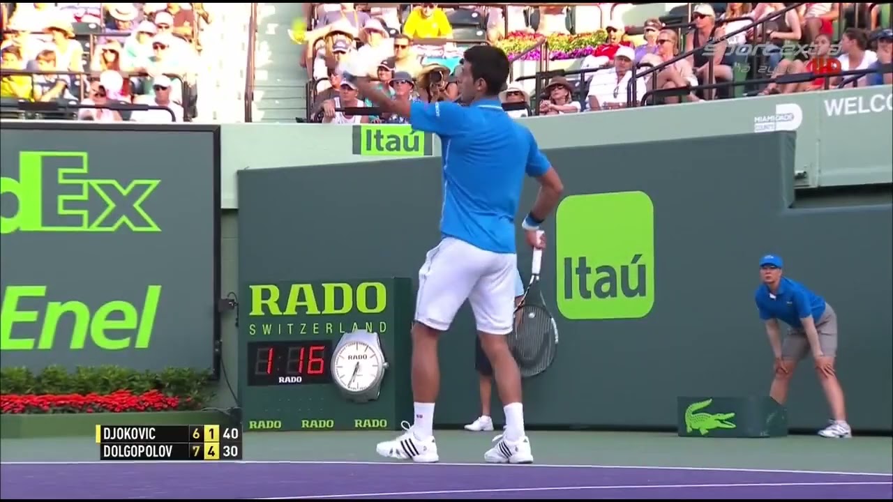A. Dolgopolov Vs. N. Djokovic - Miami R4 2015