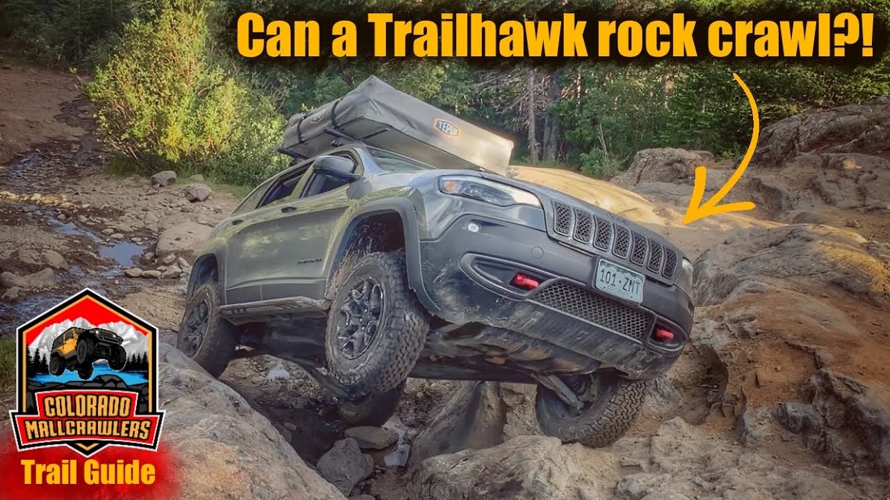 Сколько выдерживает Jeep Cherokee Trailhawk? Гид по тропам озера Уилер #wheelerlakecolorado