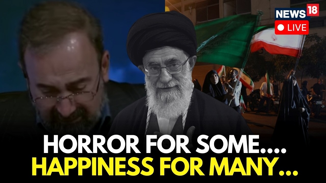 LIVE: While Iranian Journalist Breakdown Reporting Khamenei's Death, People Celebrate The Moment