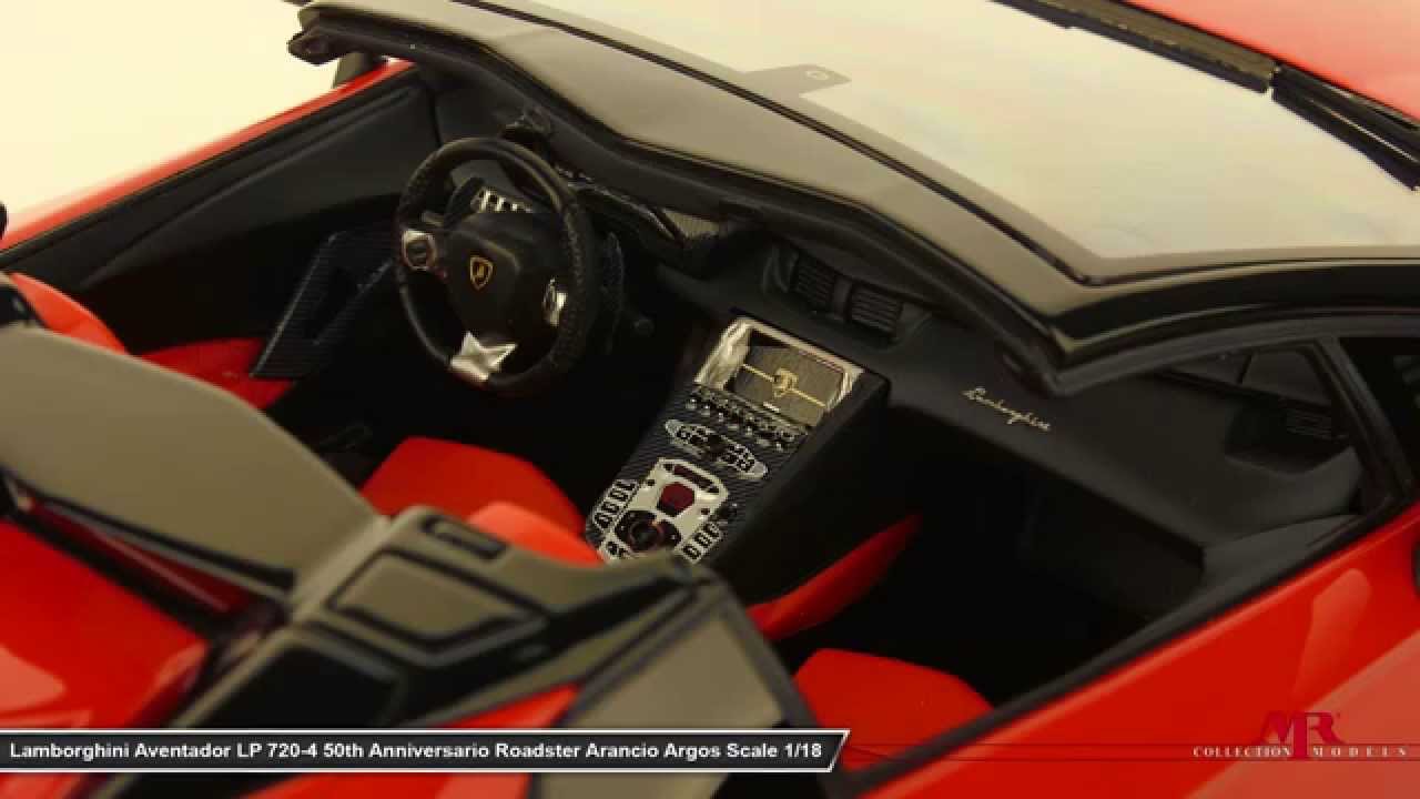 MR Collection Models - Lamborghini Aventador 50th Anniversary Roadster Scale 1/18