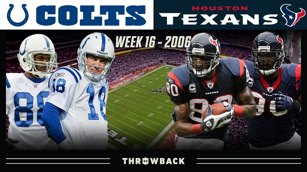 Texans FINALLY Get 1st Win Against Indy! (Colts vs. Texans 2006, Week 16)
