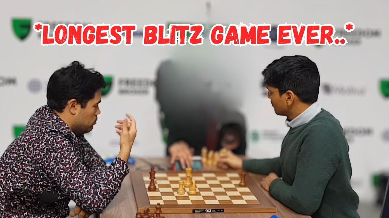 This game lasted for 179 moves! Hikaru Nakamura vs Pentala Harikrishna