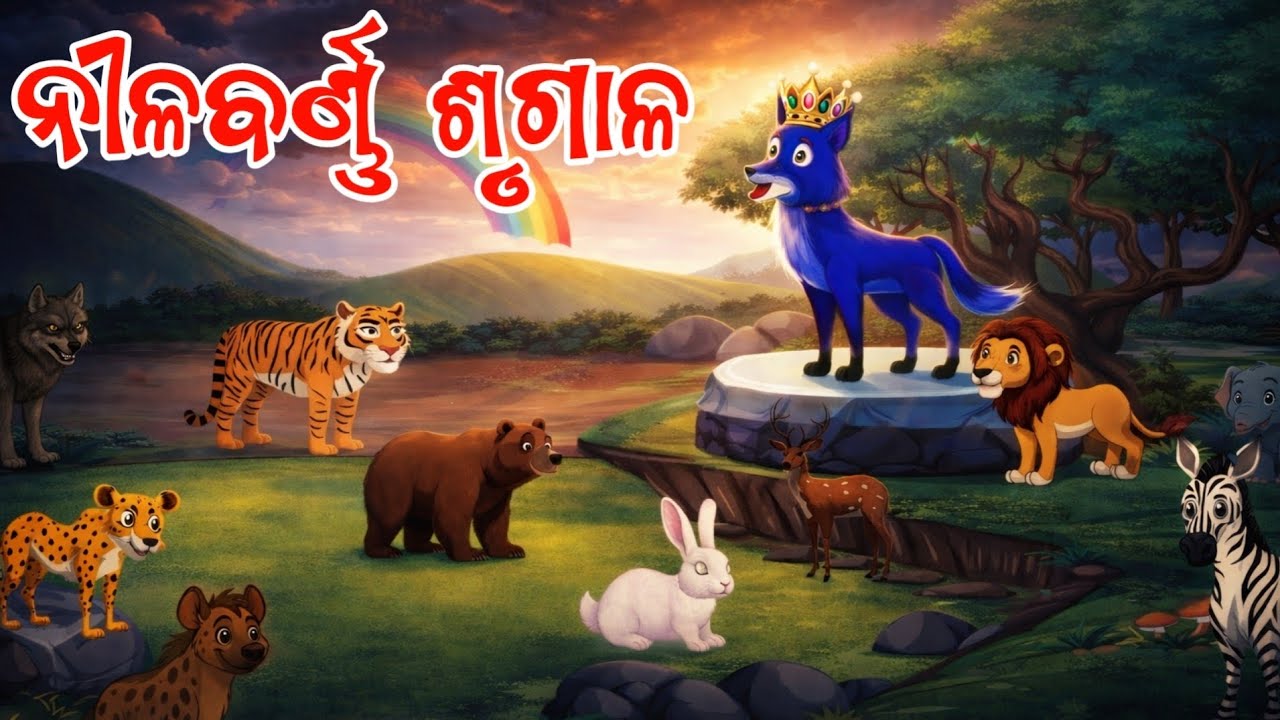 ନୀଳବର୍ଣ୍ଣ ଶୃଗାଳ କଥା |Pilanka Kahani Odia |Nilabarna shrugalakatha#odiamoralstory #odiagapa#animation