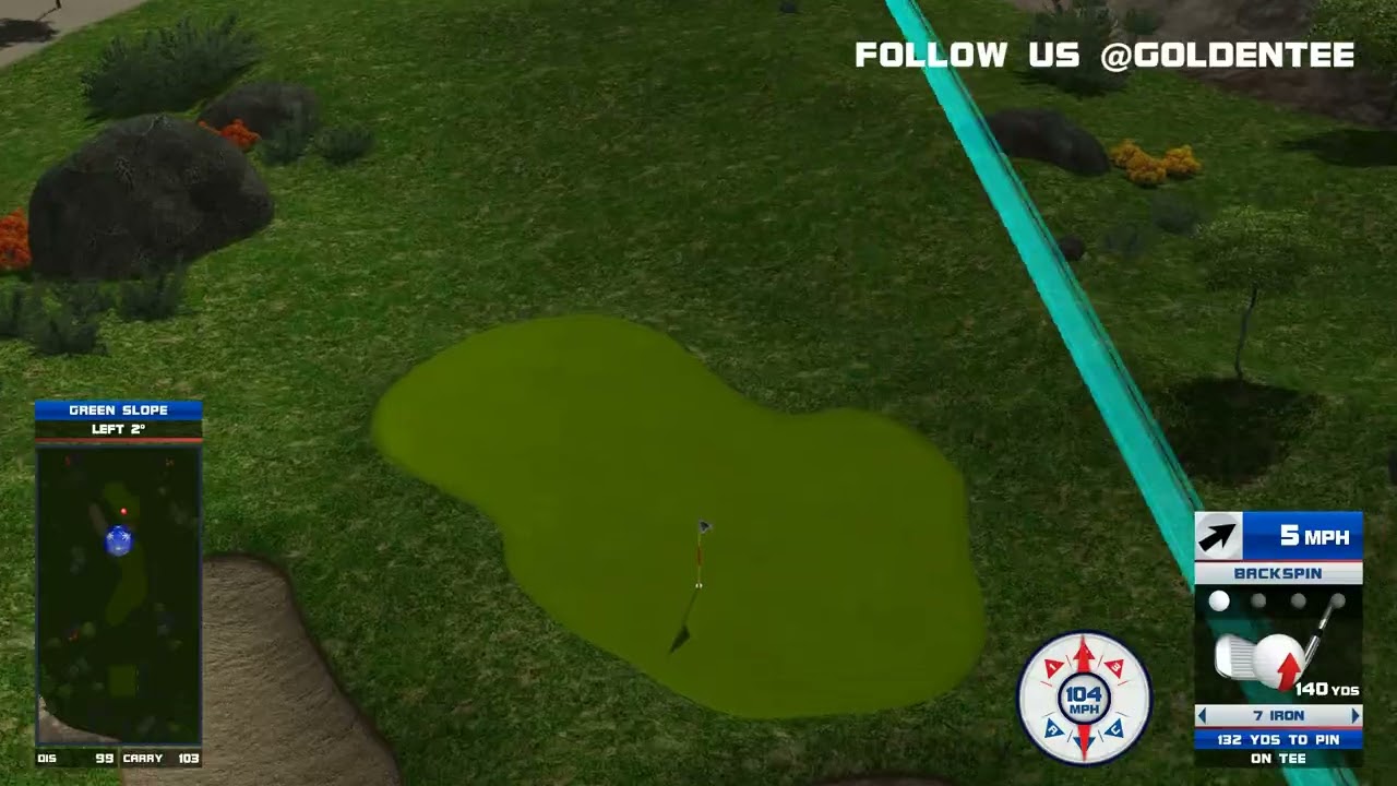 Golden Tee Great Shot on Turtle Island!