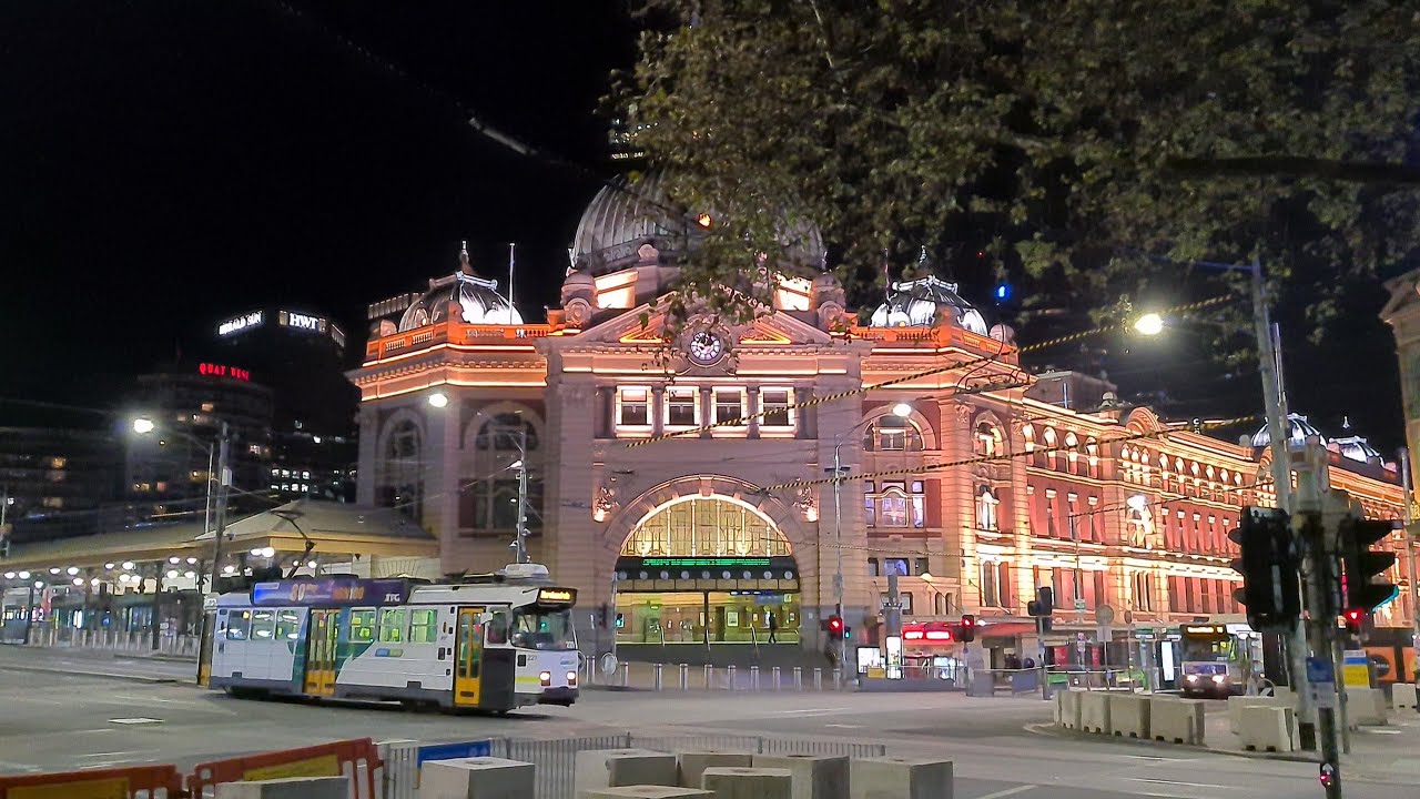 SILENCE except the constant clatter of TRAMS which are THE HEART AND SOUL OF MELBOURNE!