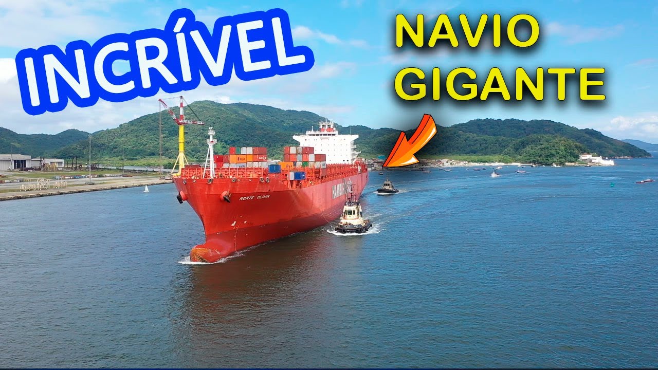 OLHA o TAMANHO desse NAVIO| PONTA DA PRAIA, SANTOS/SP