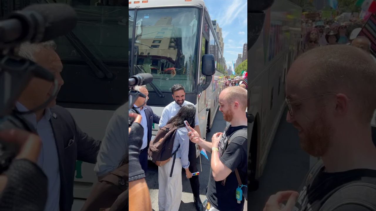 Zohran Mamdani At the NYC Queer March #pride #nyc #protest #zohranmamdani