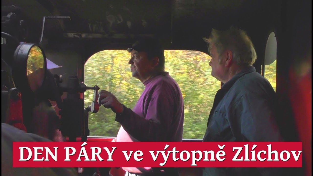 Ze stanoviště strojvedoucího parní lokomotivy 213.902 a návštěva výtopny Zlíchov
