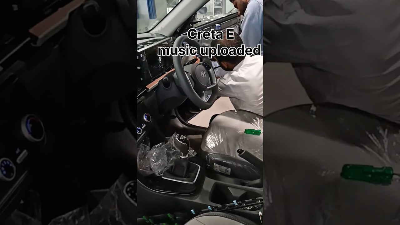 Creta E variant music system uploaded process