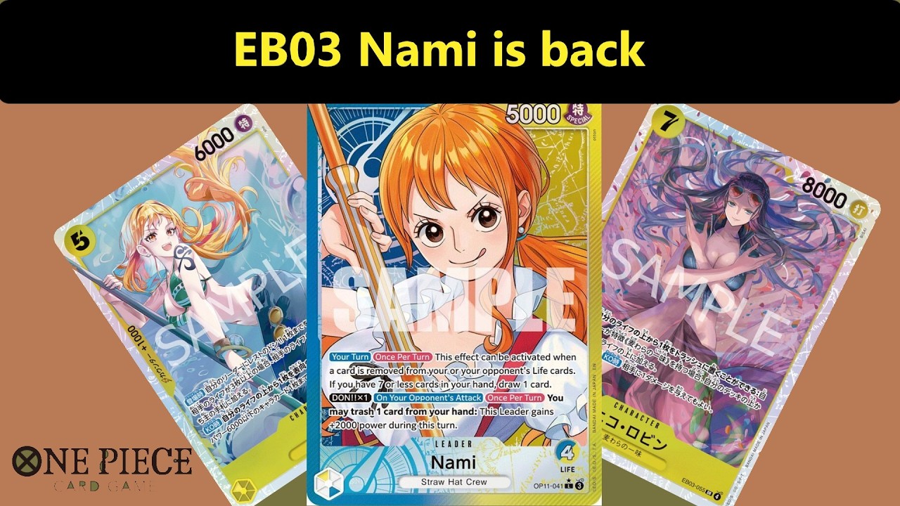 OnePiece TCG: EB03 BYNami vs Zoro, Shanks, Bonney