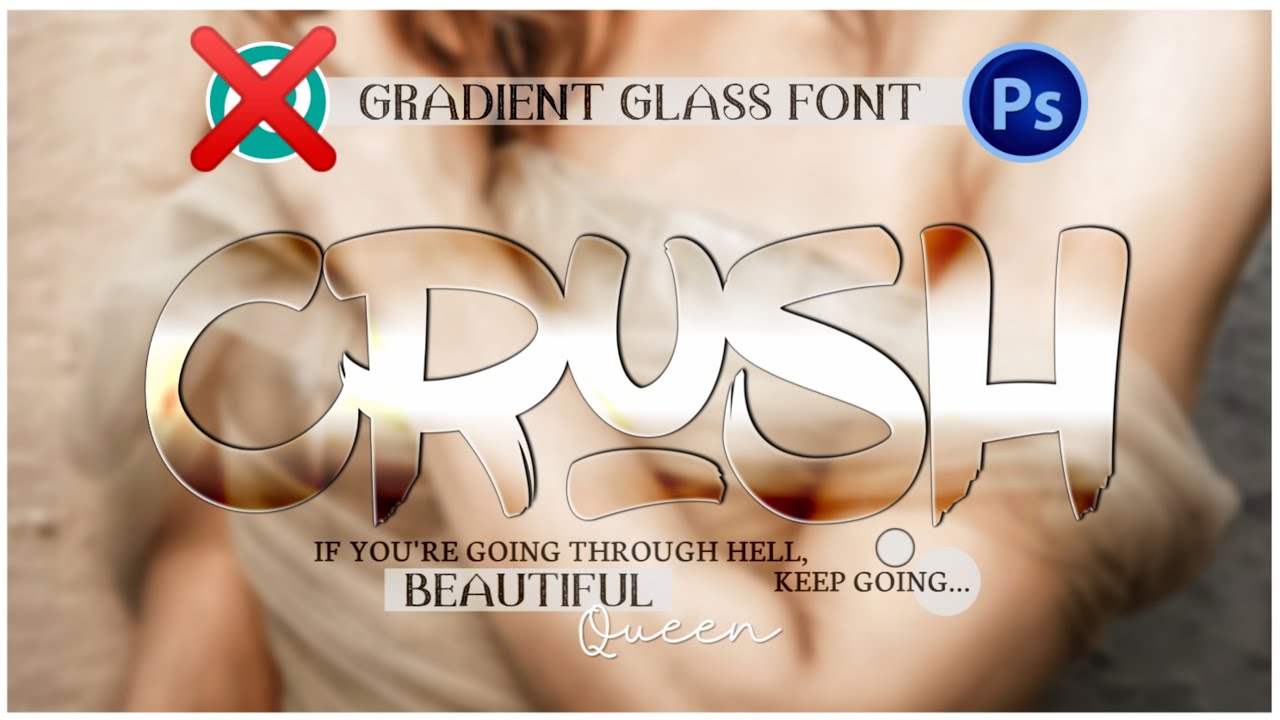 Make Gradient Glass Font In Ps Cc And Pixellab like Photopea glass font step by step.
