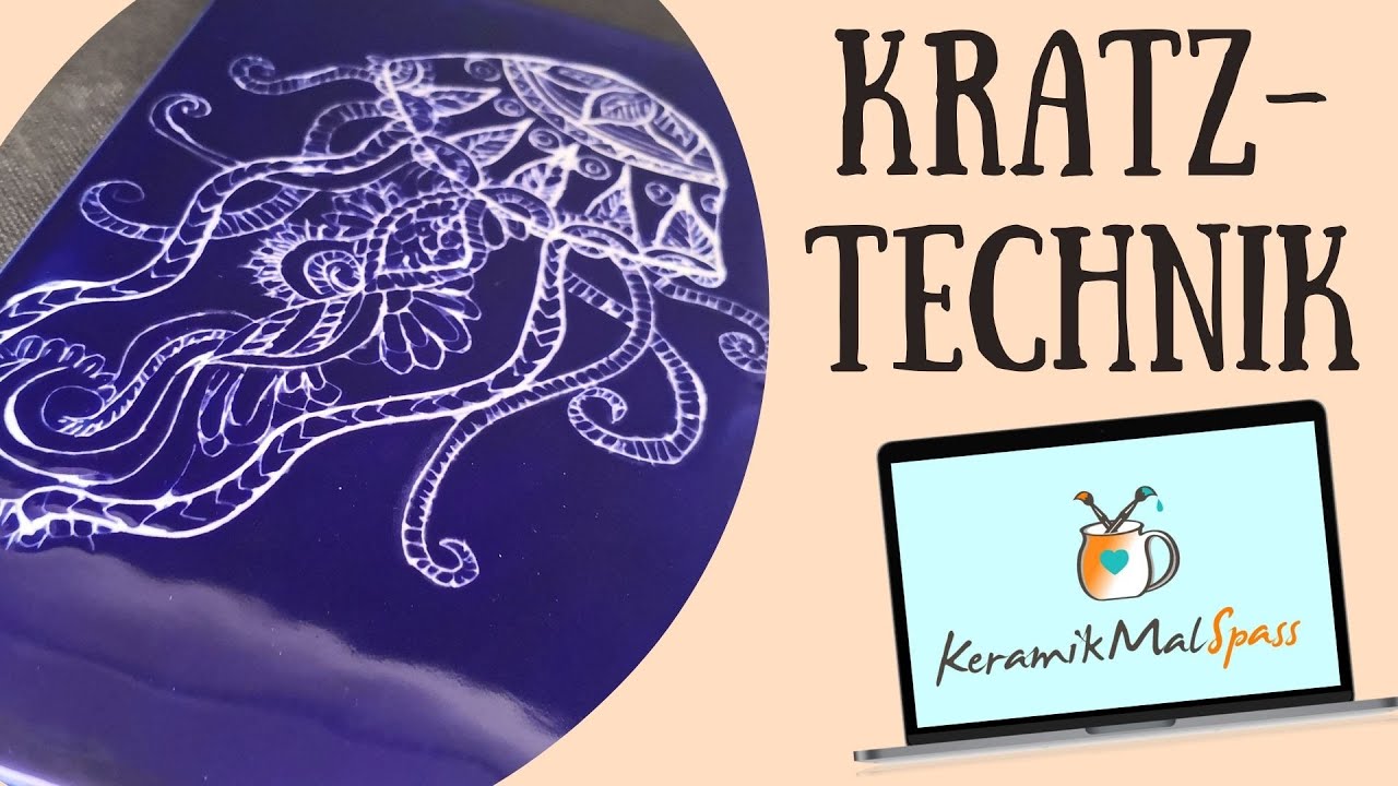 Kratztechnik bei KeramikMalSpass.com