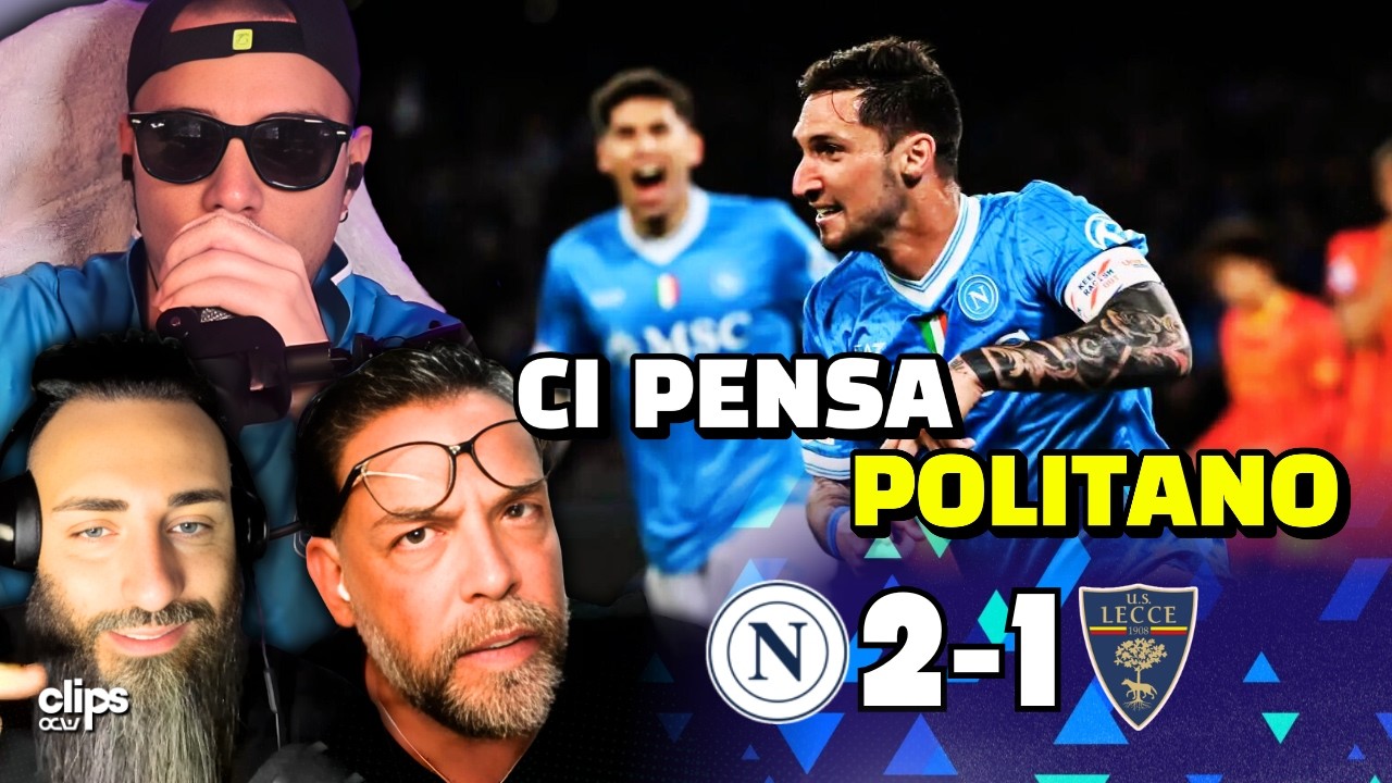NAPOLI - LECCE 2-1 | IL NAPOLI NON MOLLA LA PRESA! COI TITOLARI CAMBIA MUSICA! CLAUDIO VS TUTTI!! 🔥