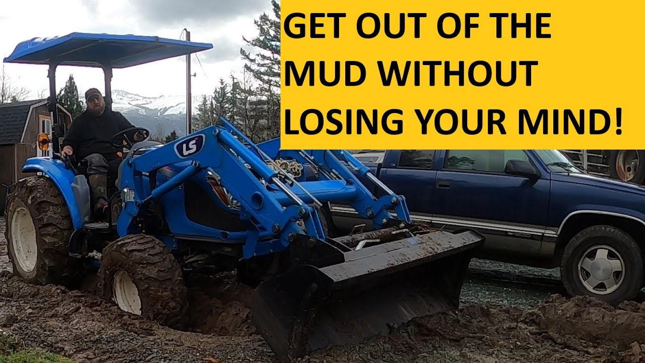 Tractor stuck in the mud? Here's how to get it out!
