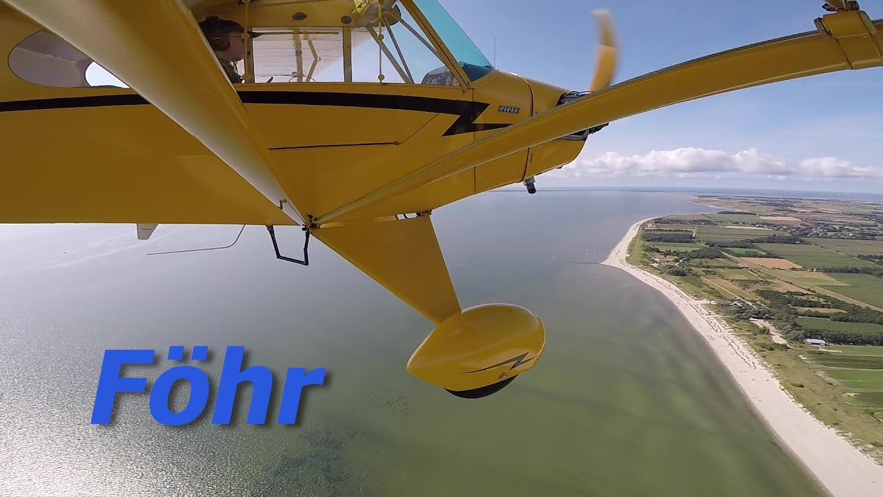 Mein erster Inselbesuch mit meiner Piper Cub J3C - Föhr August 2021