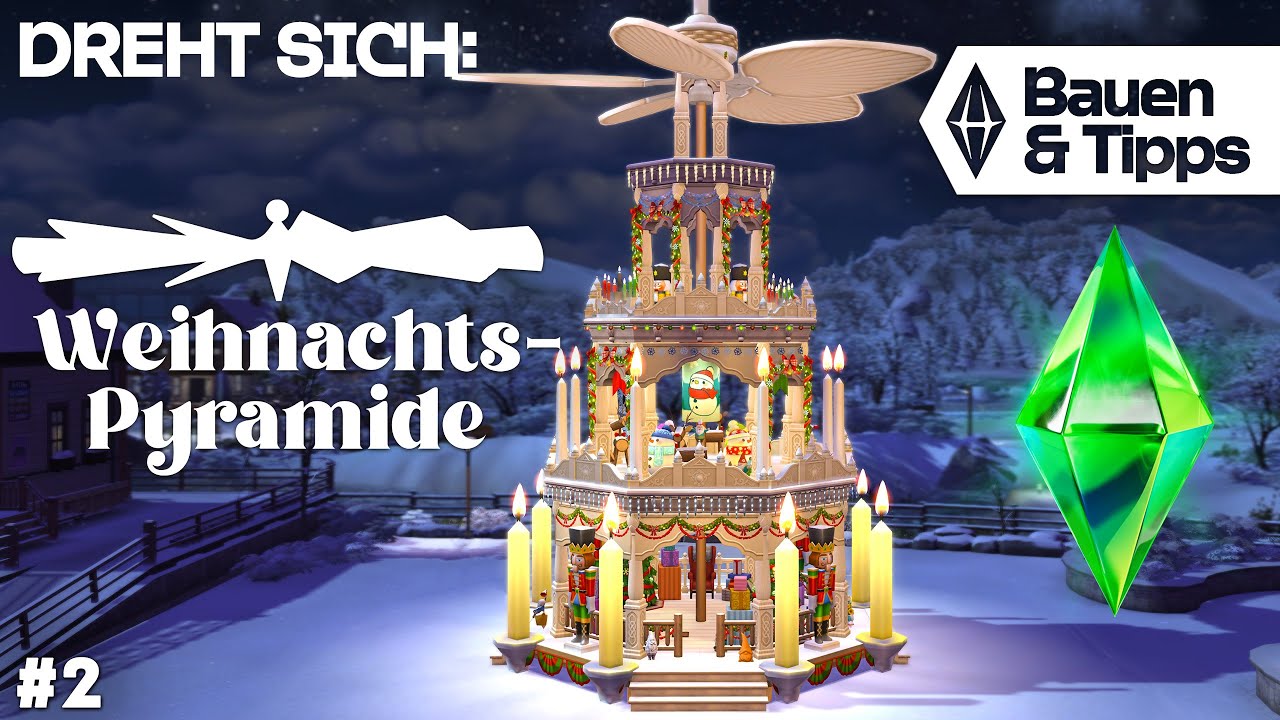 Weihnachts-Pyramide bauen in Die Sims 4 💚 #2 (deutsch)