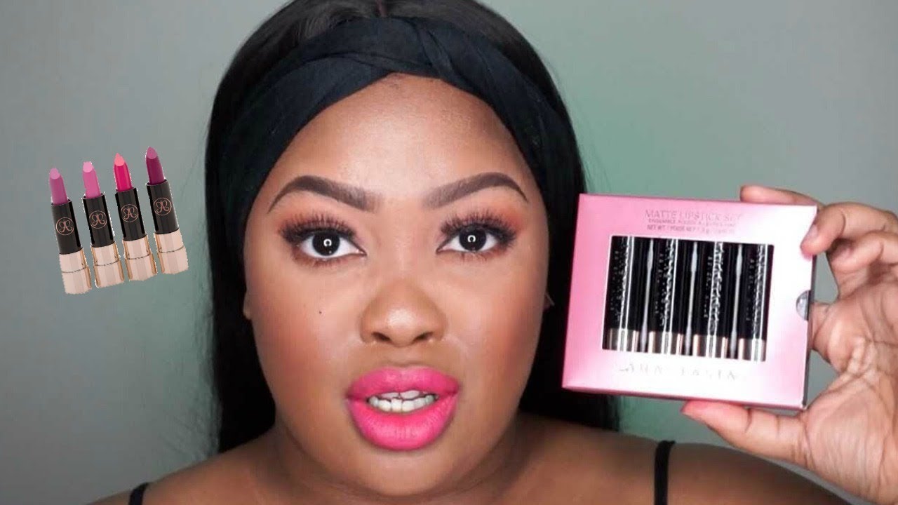 Anastasia Beverly Hills Mini Matte Lipsticks Pinks & Berries Swatches