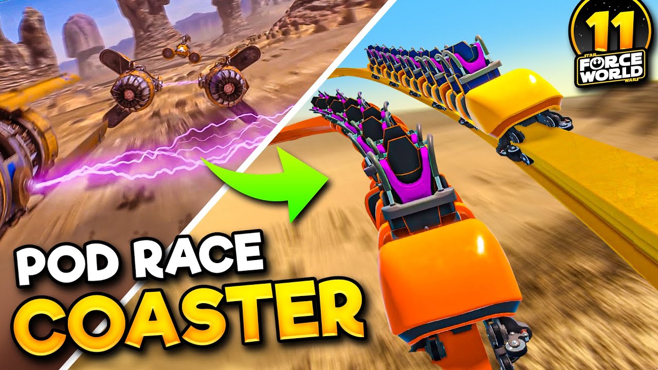 Building the PODRACE Dueling Coaster! • Building Force World | #11
