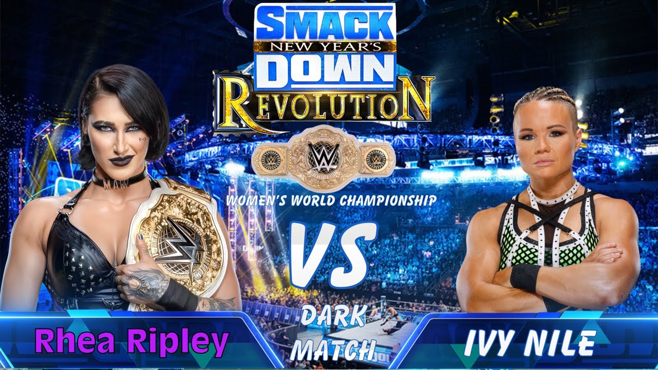 WWE SmackDown New Year&rsquo;s Revolution (2024) Rhea Ripley Vs Ivy Nile Women&rsquo;s World Championship Match