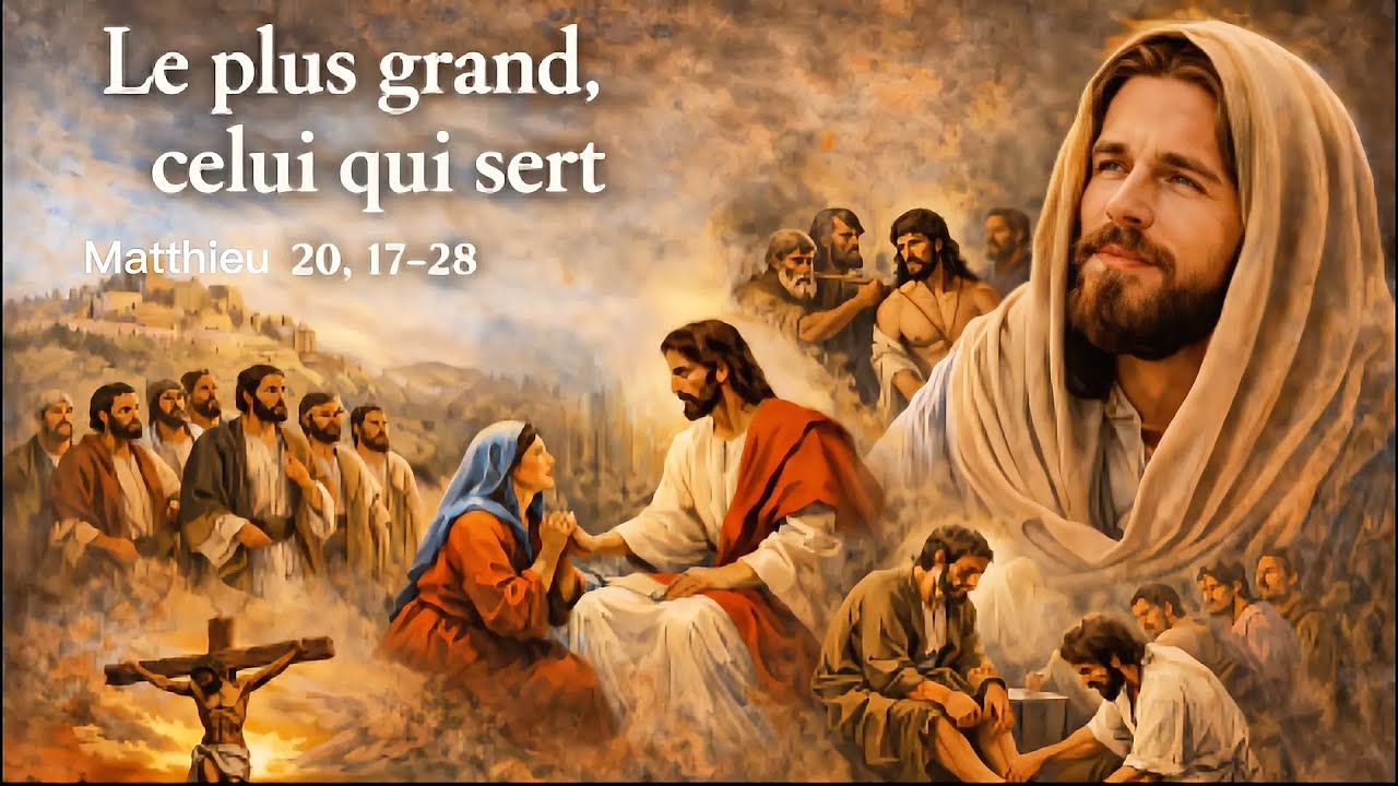 Évangile du jour 04/03/26 Matthieu 20, 17-28 qui est le plus grand ?￼
