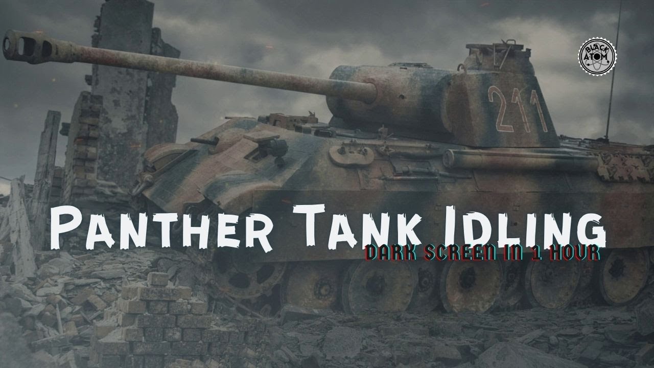 Panther Tank Engine Idling for 12 Hours ⨀ Deep Sleep Noise, WWII Vehicle ASMR, Relaxing Engine Sound
