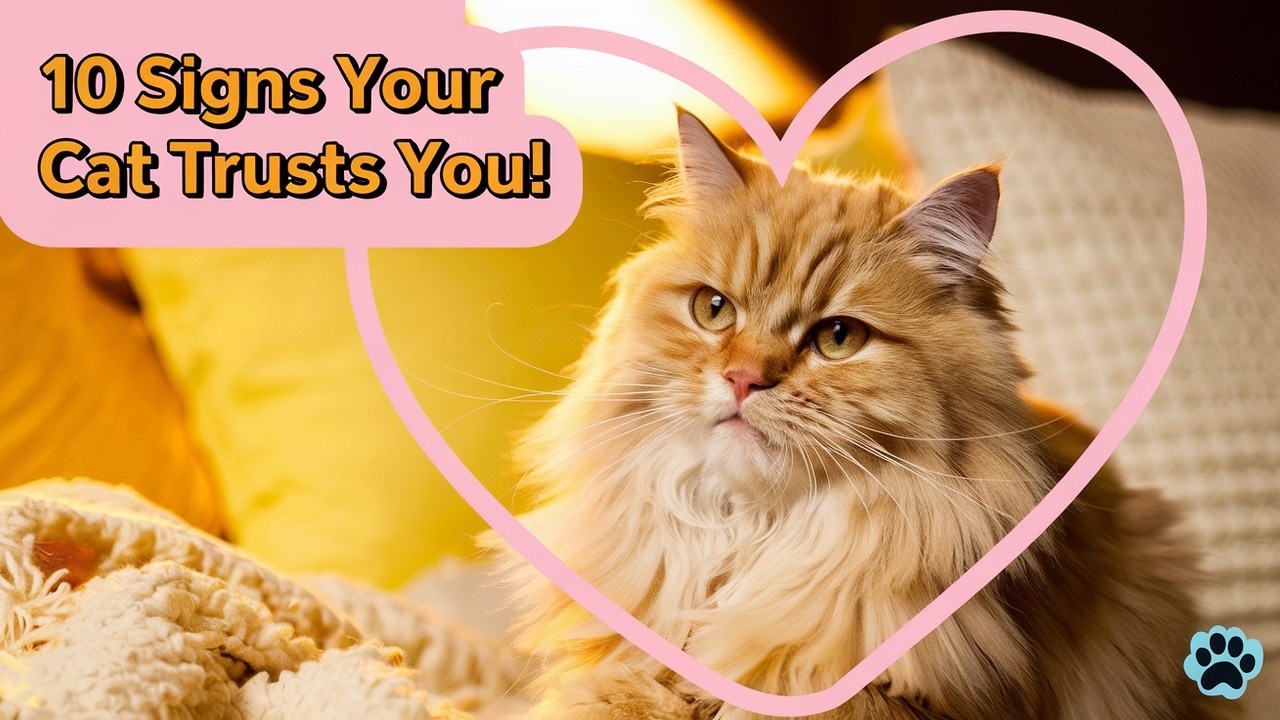 10 Ways Cats Show They Trust You Completely! 😺 #CatLove