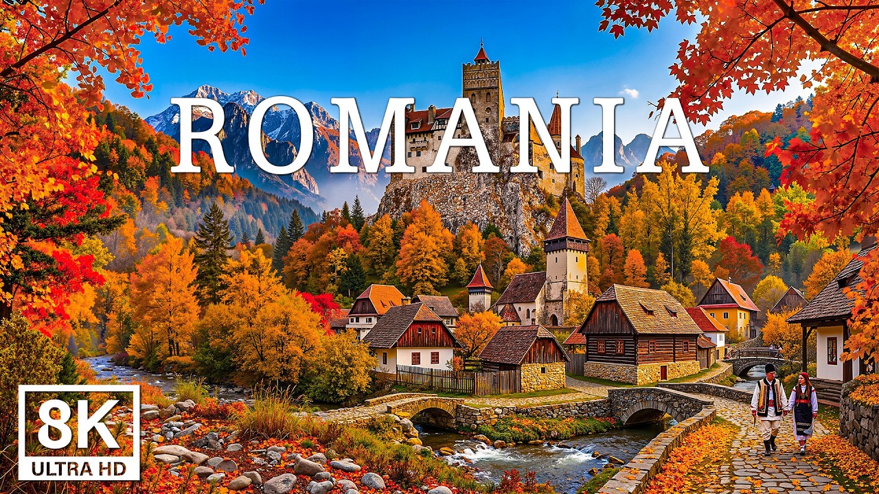Rumunia 8K &ndash; raj Transylwanii, zamek Bran, Karpaty i wspaniałe zachody słońca