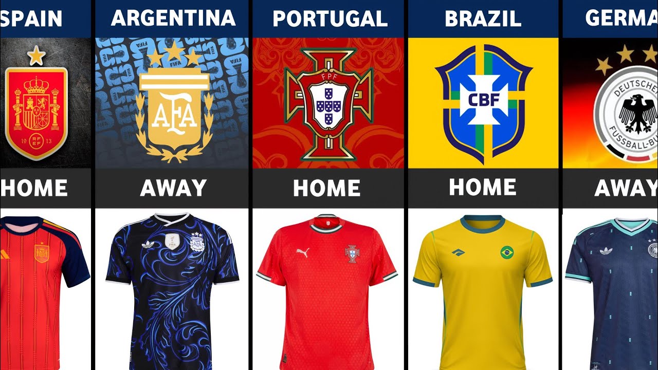 Best HOME&AWAY OFFICIAL Jersey From National Team FIFA World Cup 2026