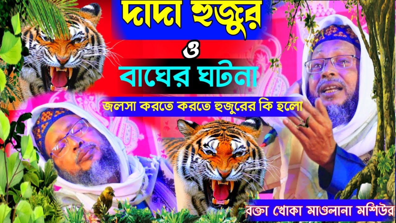 দাদা হুজুর ও বাঘের ঘটনা ! khoka maulana new waz 2023 ! মশিউর রহমানের ওয়াজ 2023
