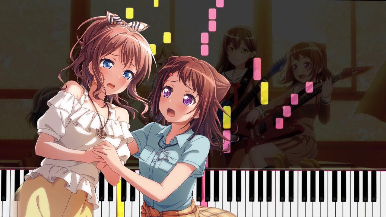 【バンドリ】1000回潤んだ空/Poppin'Party (full ver)ピアノ アレンジ 楽譜