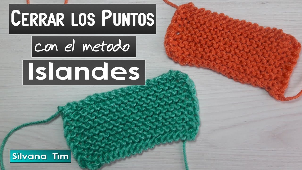 Dos Agujas: Como Cerrar los PUNTOS de un tejido en forma elastica con el metodo islandes № 790