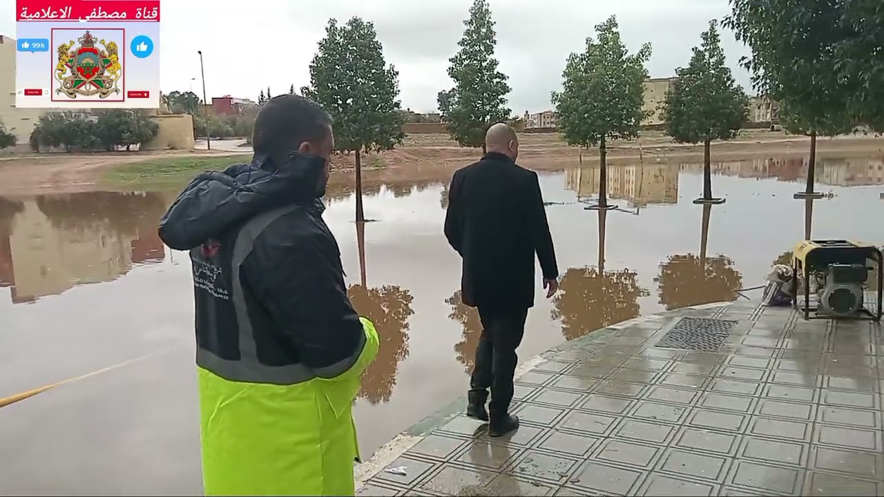 مكناس: الشركة المكلفة متعددة الخدمات مجهودات كبيرة حيت دخلت على خط فيضان مياه الأمطار  بالبساتين