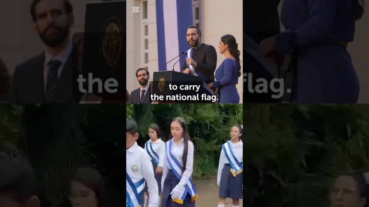 El presidente Bukele se conmueve al ver a estudiantes desfilar #elsalvador #viralvideo